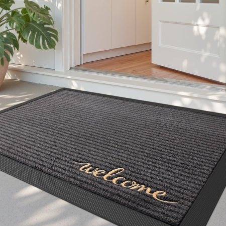 Heavy Duty Rubber Skid-Resistant Welcome Mat