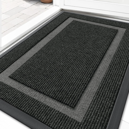 All-Weather Waterproof Sturdy Rubber Low-Profile Doormat