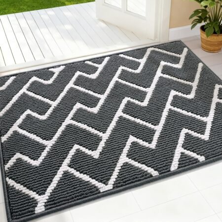 Skid-Resistant Dirt-Resistant Washable Charcoal Door Mat